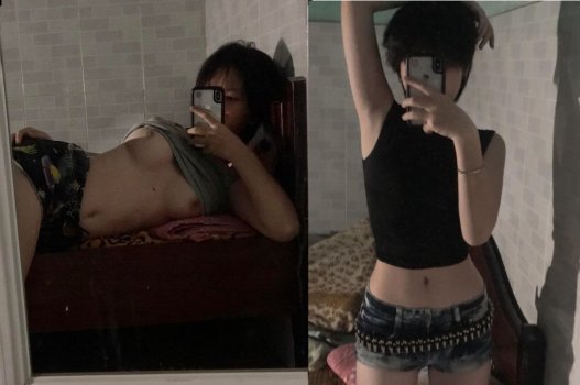 Cảnh thân mật lén lút bên nàng tóc ngắn quyến rũ