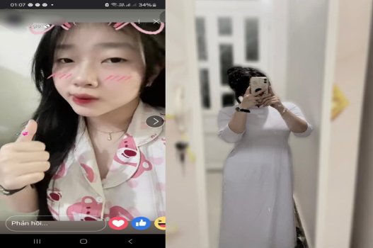 Clip nóng bỏng của cô học sinh Trần Linh dáng chuẩn