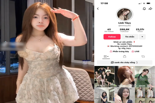 Video nhạy cảm của Tiktoker Linh Tây bị phát tán