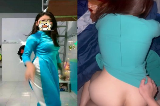Nữ sinh nóng bỏng trong chiếc áo dài quyến rũ tại góc kín